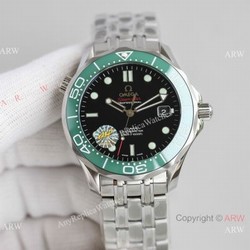 JH Factory Omega Seamaster James bond 8500 Watch Green Ceramic Bezel
