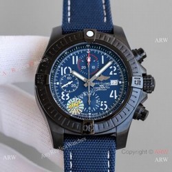 JH Factory Copy Breitling Avenger Chronograph 7750 Watch Black Case Nato Strap