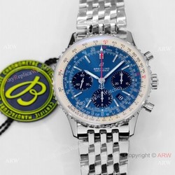 GF V2 Replica Breitling Navitimer B01 Chronograph Blue Watch   Best 1:1 Watches