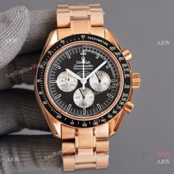 2021 New Copy Omega Snoopy Speedmaster Watch Rose Gold Quartz