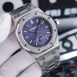 New Audemars Piguet 1252 Royal Oak Replica Watch Blue Dial Stainless Steel 42mm
