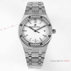 2021 New Swiss Audemars Piguet Royal Oak Selfwinding caliber 5800 Watch Stainless Steel Diamond Bezel 34mm
