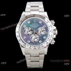 JH Factory Swiss Copy Rolex Daytona JH Cal.4130 Chrono Watch Blue Mother Of Pearl Dial 40mm