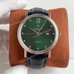 Patek Philippe Calatrava Classic Watch Mens Green Dial Automatic Replica Watch