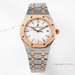 2021 New Swiss Copy Audemars Piguet Royal Oak 34mm Watch Two Tone Rose Gold Case