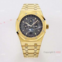2021 BF Factory Audemars Piguet Perpetual Calendar Royal Oak Cal.5134 Watch Yellow Gold Black Dial 41mm
