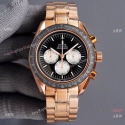 New Copy Omega Speedmaster Watch VK Quartz Rose Gold Watch