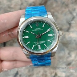 2020 New  Rolex Oyster Perpetual 41mm Watch Stainless Steel President Band Green Dial