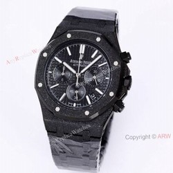 New Frosted Gold AP Watch Royal Oak All Black Chronograph Dial For Men Size 41mm High End Replica