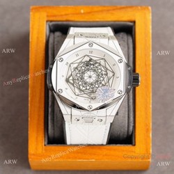 Z Factory Swiss Replica Hublot Sang Bleu White Version Citizen Movement