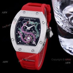 High Quality Copy Richard Mille Rm026 Snake Dial Tourbillon Serpent Watch With Diamond