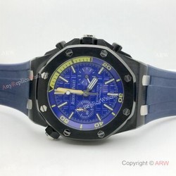 Copy Audemars Piguet Royal Oak Offshore Diver Chronograph Watch BlackBlue
