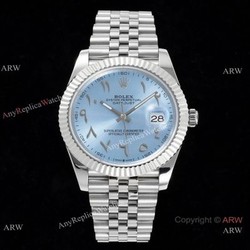 2022 New Super Clone Rolex Datejust Ice Blue Middle East Dial 41mm DIW 3235 904l Stainless Steel