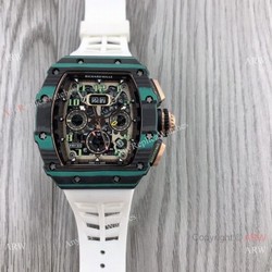 Clone Richard Mille rm11-03 Men Watches CarbonRose Gold Case