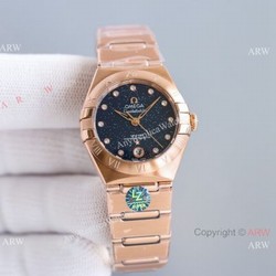 Swiss Copy Omega Constellation 8700 Automatic Watch 29mm Rose Gold New Face