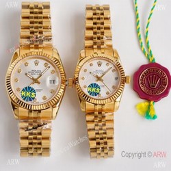 Replica ROLEX Datejust All Gold 28mm/36mm Citizen 8215 Watch