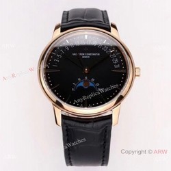 2021 New! Swiss Vacheron Constantin MoonPhase Retrograde Date Watch Rose Gold