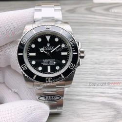 Clean Factory Rolex Submariner 114060 No Date Black Face Super Clone Watch
