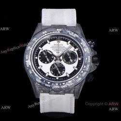 NEW! Super Clone TW Rolex DIW NTPT Carbon Daytona 7750 Watch Panda Dial