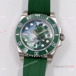 2021 New! Swiss Copy Rolex Blaken Submariner Watch Cal.2824 904l Steel Rubber Strap