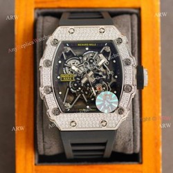 (RM Factory) Richard Mille RM 35-01 Rafa Diamond Watch Replica