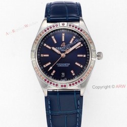 New Breitling Womens Chronomat South Sea Blue Dial Replica Watch 36mm