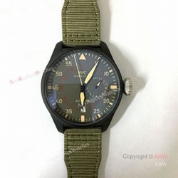 Best  Quality Replica IWC Big Pilots Spitfire Automatic Watch Military Green Dial