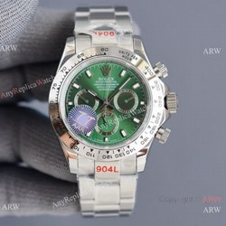 Swiss Quality Replica Rolex Comograph Daytona Citizen 8215 Watch Olive Green Dial Stainless Steel
