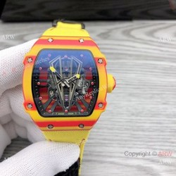 Swiss Richard Mille RM 27-03 Tourbillon Rafael Nadal Watch NTPT Carbon 48mm