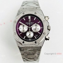 2021 New Copy Audemars Piguet Royal Oak Watch Frosted Gold Case Cherry Red Dial