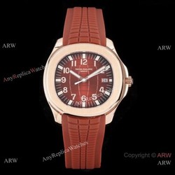 Swiss Quality Copy Patek Philippe Aquanaut Rose Gold Chocolate Dial Citizen 8215 Watch