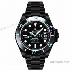 2021! Super Clone Rolex Blaken Submariner Pink-Lady Watch Cal.2824 DLC Steel