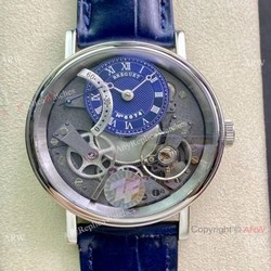 2021 New ZF Factory Breguet Tradition Quantieme Retrograde 7097 Blue Watch 1:1 Super Clone