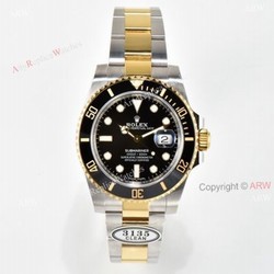 Clean Factory Rolex Submariner Date 116613LN Black Dial 904L Swiss 3135 Replica Watch