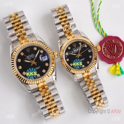 Replica ROLEX Datejust 2-Tone 28mm/36mm Citizen 8215 Watch