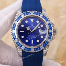 Swiss Quality Rolex Submariner Citizen 8215 Watch Bucherer Blue Dial
