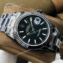 Swiss Copy Rolex Datejust 41 &8216;Black Venom DR Factory 2824 Watch Solid Black