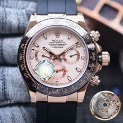 Replica Rolex Daytona Rose Gold Case Ceramic bezel Man 40MM Watch