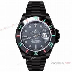 2021 New! Swiss Rplica Rolex GMT-Master II DLC Steel Ceramic Watch with 2824 Movement