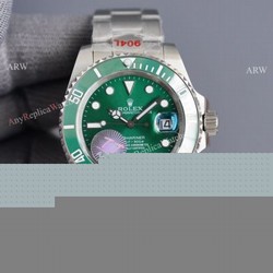 Swiss Quality Clone Rolex Submariner Hulk Citizen 8215 Watch Stainless steel