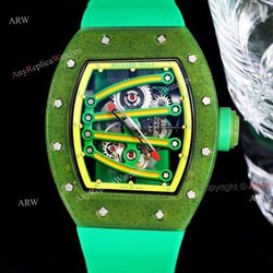 Green Richard Mille RM 59-01 Yohan Blake Tourbillon Watch Replica