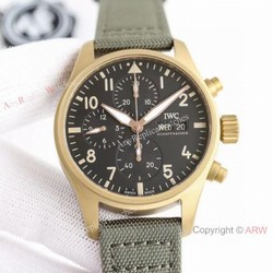 ZF Swiss IWC Pilots Chronograph 10 Years of MR PORTERo Edition 7750 Bronzo watch