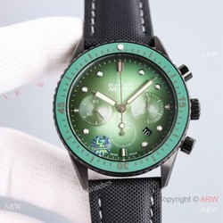 2021 New Swiss Blancpain Fifty Fathoms Flyback Chronograph 7750 Watch Black Case