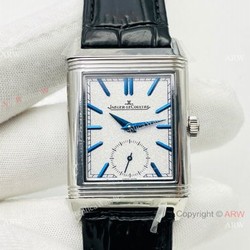 (ANF ) Grade 1A Replica Jaeger-LeCoultre Reverso Classic Large Duoface Small Second Watch 29mm White Dial