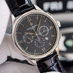 New Patek Philippe Grand Complications Moonwatch Black Dial 42mm Swiss Replica