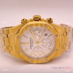 Pre-owned  Swiss Replica Audemars Piguet Royal Oak Swiss 7750 Yellow Gold Watch