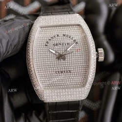 Iced Out Franck Muller V45 SC DT Diamond Watch High Quality Replica