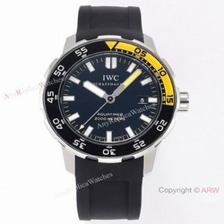 JVS Factory IWC Aquatimer Automatic 2000m Swiss Watch Yellow Bezel  2022 New!