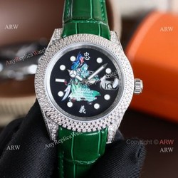 2022 New Updated Rolex Submariner Diamond Bezel Black Face Citizen 8215 Watch