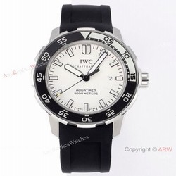 JVS Factory IWC Aquatimer Automatic 2000m White Bezel Rubber Watch  2022 New!